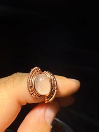 Image 4 of Rose quartz copper ring
