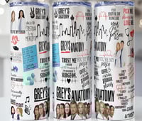 greys anatomy 20oz tumbler