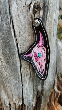 Pink Steer Skull 