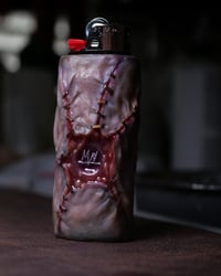 Image 6 of Custom lighter sleeve, lighter cover, Fits regular size bic lighters, OOAK | ver.1