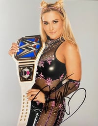 Image 1 of WWE Natalya autographed 8x10 photo W/SD Womens belt