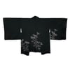 Antique Silk Haori (Black Chrysanthemum)