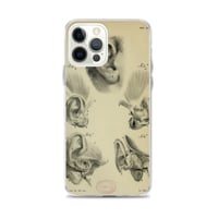 Image 10 of Vintage Book Page Anatomical Illustration Human Ear Clear Case for iPhone®