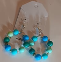 Image 1 of Multiple Color Blue Earrings 