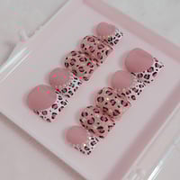 Image 2 of Pink Leopard French Tips