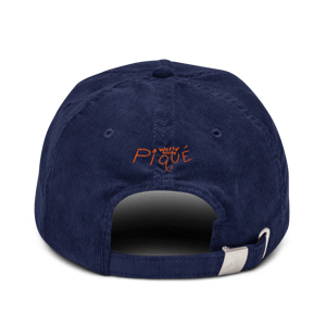 Big Tangerine Corduroy Hat (Deep Blue)