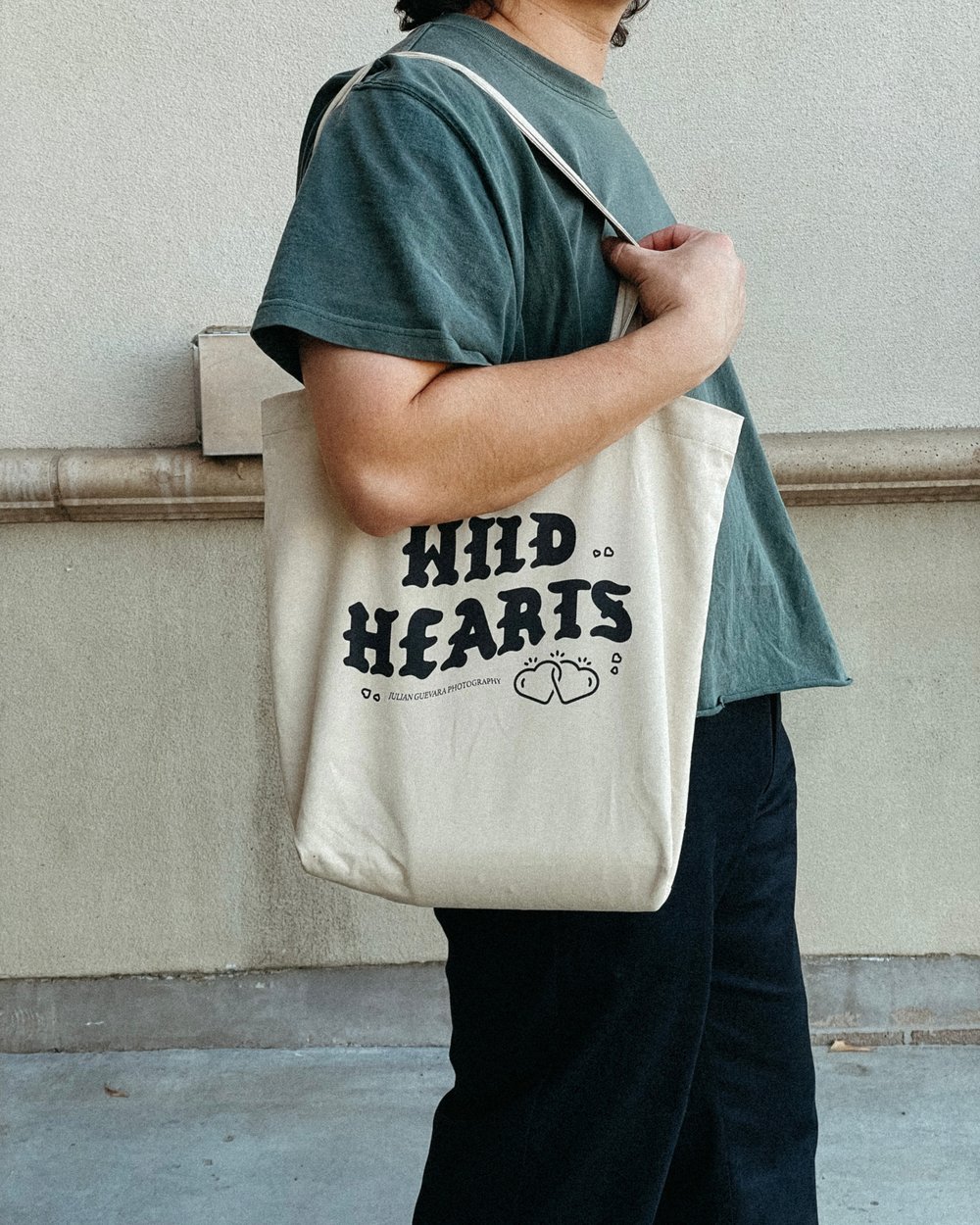 Image of “Wild Hearts” natural Tote Bag 
