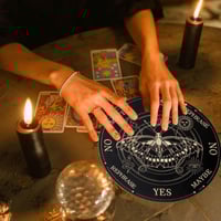 Image 5 of Star Pendulum Board Dowsing Divination Board Magics Meditation Decision Plate Metaphysical Message B