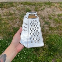Image 3 of Stained glass cheese grater mirror