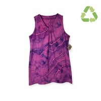 Image 1 of ♻️ UPCYCLED XL Knit Dress in Fuchsia Geode Ice Dye