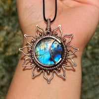Image 4 of Large Sun&Moon/Moonflower Pendant 💙