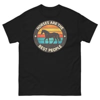 Image 2 of Horses Are the Best People Funny Horse Lover T-Shirt