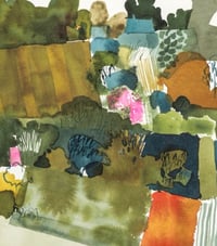 Image 3 of Godolphin fields original unframed watercolour painting 