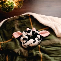 Image 4 of fuzzy cow scrunchies