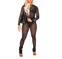 Image 3 of Net See Through Casual Set
