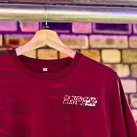 Image 2 of Extreme Culture® - ( X SMALL) Exclusive T-Shirt Burgundy Camo (XS)