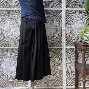 Image of Black sateen Lola skirt