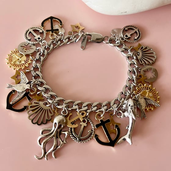 Image of One of a Kind Charm Bracelet - Nautical