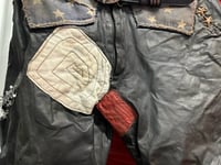 Image 14 of Leather pants w Elvis belt buckle