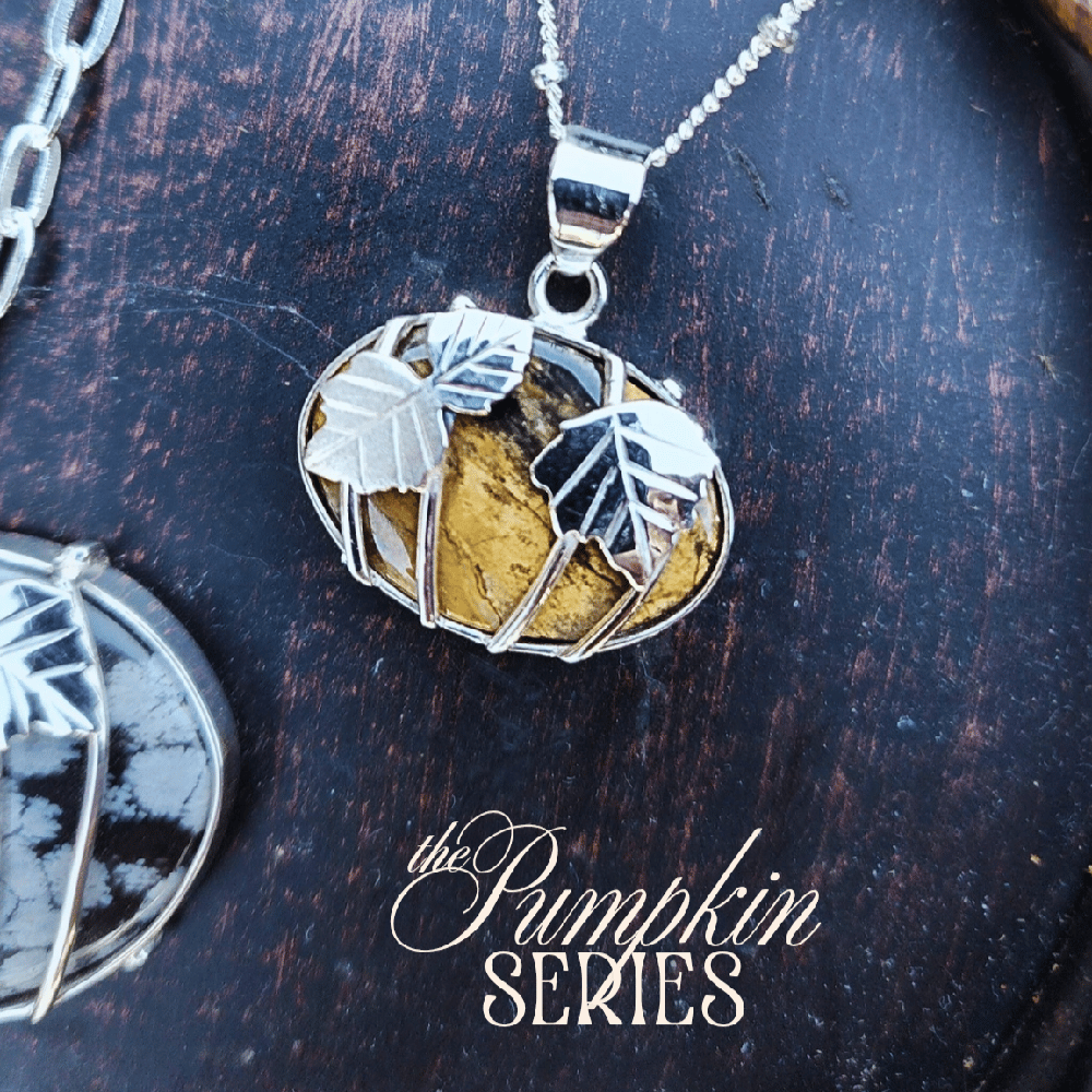 Image of Nellite Sterling Harvest Pumpkin Pendant