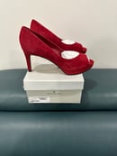 Image 5 of Bandolino Brayden Suede Peep Toe Pumps