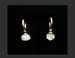 Image of Gold & Gray Marbleized Pierced Earrings 