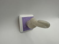 Image 3 of Single Blue Glow in the Dark Tentacle on Lilac and White Square Base