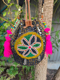 Image 2 of Slouch bag leather pulley