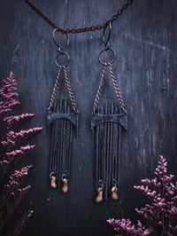 Image 4 of black gate hangers (can be earrings for non-sensitive ears)