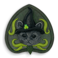 Medium Sculpture: Gray Witch Cat