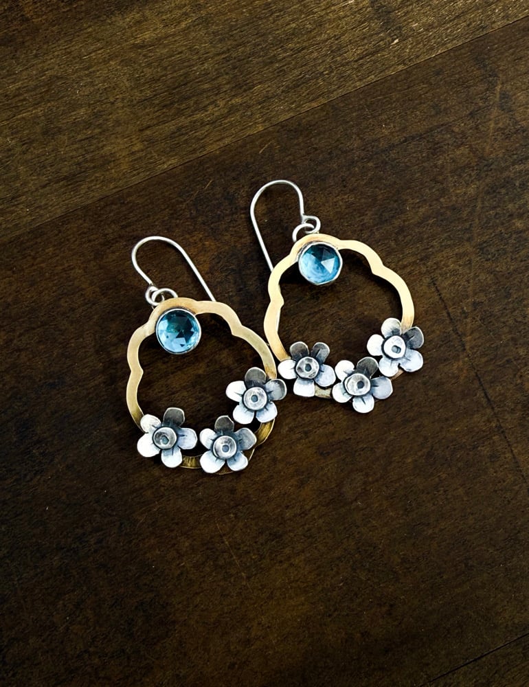 Image of Spring Forget-Me-Not Earrings