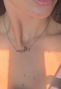 Image 2 of Personalised Gold Necklace 