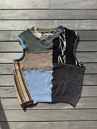 Image 1 of RECYCLED PATCHWORK VEST 5