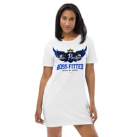 Image 2 of BOSSFITTED Blue Born Pressure Cotton T-Shirt Dress