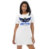 BOSSFITTED Blue Born Pressure Cotton T-Shirt Dress