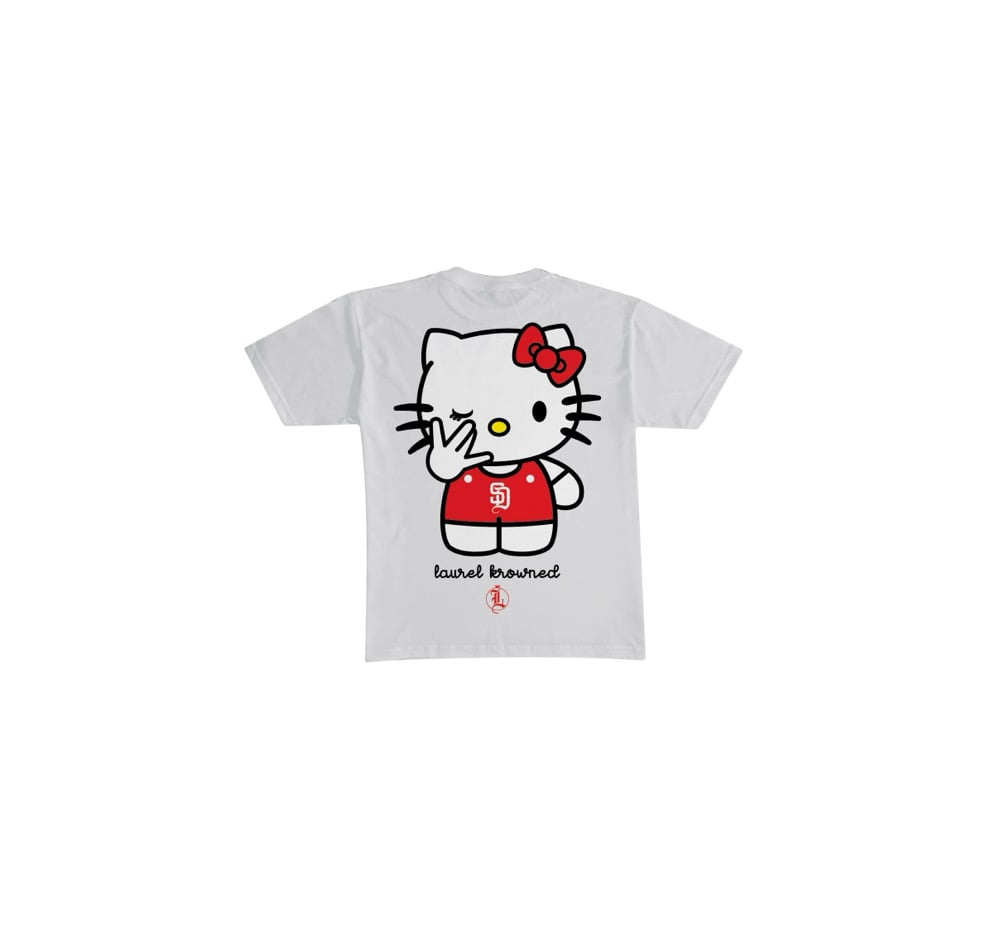Image of "SD KITTY" Youth Tee (White)