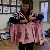 Image 2 of LIBRARY TATTOO TOTE BAG