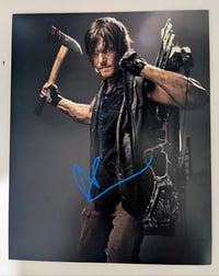 Norman Reedus Signed Walking Dead 10x8 Photo