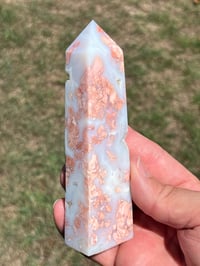 Image 9 of Pink Petal Agate Obelisk #2501