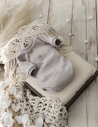 Image 1 of Photo prop | Newborn boys bodysuit for photosession Robbie| cold beige