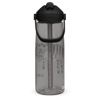 Image 16 of Flip straw water bottle zebra 