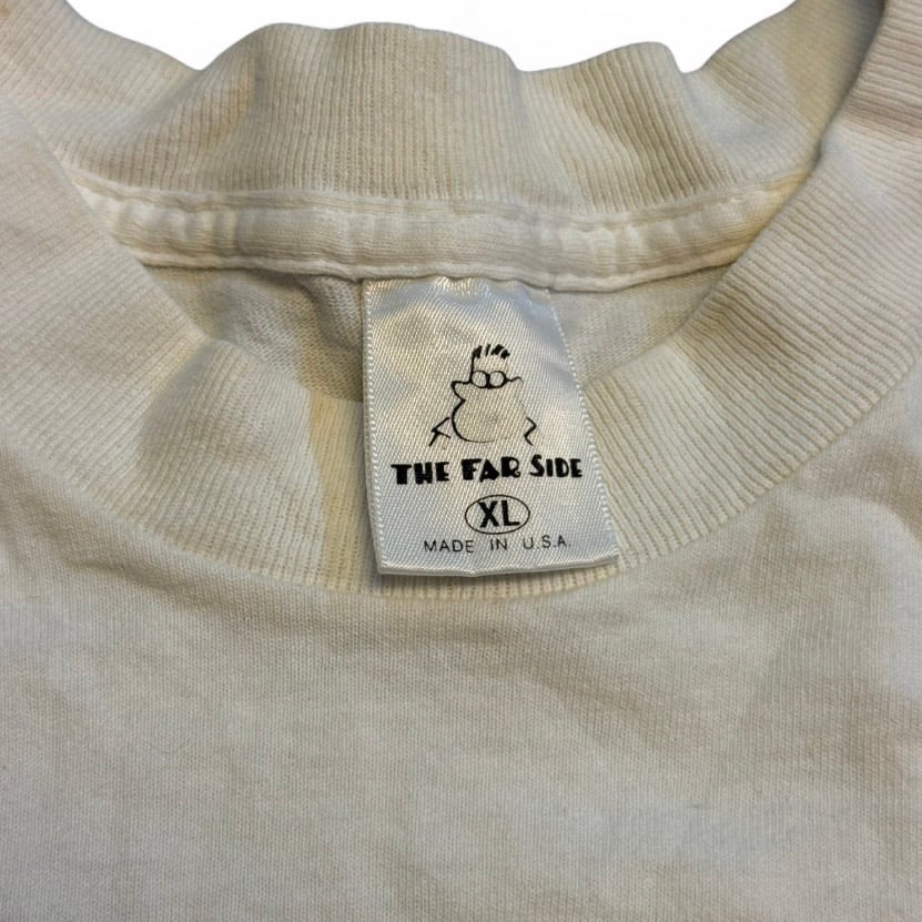 Image of 1990s The Far Side “My Brain is Full” Humor Graphic Tee (XL)