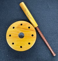 Image 2 of Osage glass over gray slate/ 2 piece Snakewood striker 