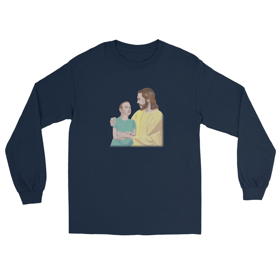 Image of MARK MEETS JESUS LONG SLEEVE SHIRT