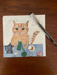 Image 2 of Square greetings card -Marcel 