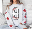 Custom Baseball Number Sweatshirts (Pick color)