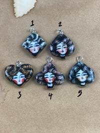 Image 1 of Lady Luck pendants - platinum lustre 