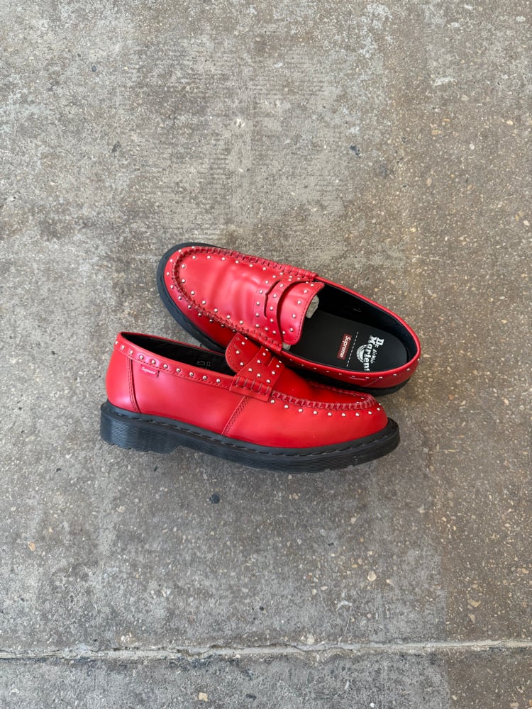 Image of Supreme Dr Martens Studded Penton Loafers 