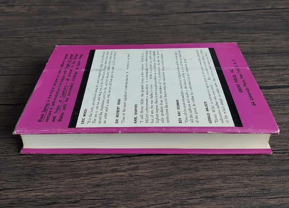 Black Spring, by Henry Miller.