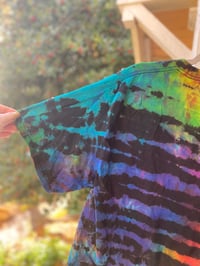 Image 5 of LARGE CROP TOP  Party At Your Own Pace REVERSE Tie Dye Shirt C13